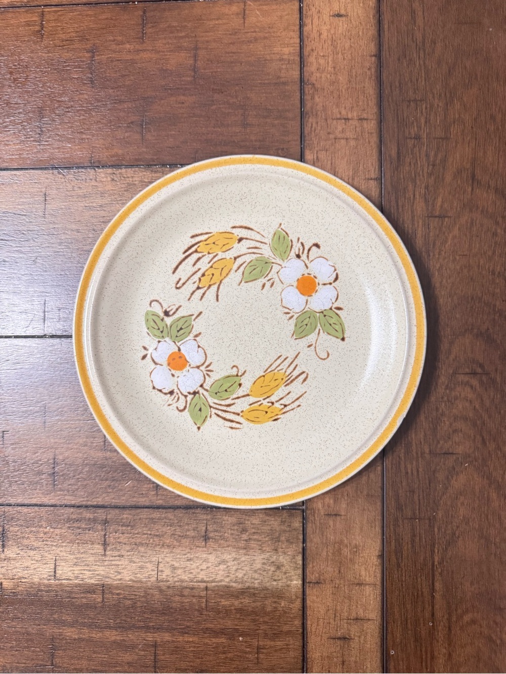 Hearthside “Garden Festival” Vintage Stoneware Plate | Handpainted Japan